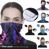Unisex Digital Printing Seamless Headscarf Party Mask Sweat-Absorbent Bib Wristband Magic Bandana för barn och vuxna PM2.5 Filtermask