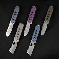 Factory direct wholesale brand s35vn blade titanium handle mini pocket knife key chain, suitable for outdoor camping and hiking