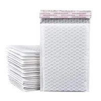 11 * 23cm 버블 쿠션 랩 사용할 수있는 진주 흰색 폴리 거품 우편물 방수 봉투 패딩 메일 링 가방 선물을위한 셀프 씰링