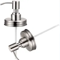 Acciaio inossidabile Pump Pump Pump MASON JAR Emulsion Dispenser Lozione Dispenser Dispenser per rotore Nessun vasetto 7 5BT D2