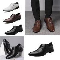 Scarpe da uomo in pelle scarpe lace up oxfords moda retrò elegante lavoro calzature da uomo scarpe da uomo