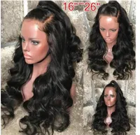 Sexy pelo largo ondulado VENTA CALIENTE americanos europeos señoras peluca del frente de la fibra química tocados cordón de la onda natural de alta temperatura tocados seda