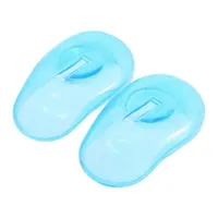 2ピースイヤーマフサロンヘアー染料透明青い耳カバーシールド理髪店アンチステインイヤーマフ染料から耳を保護