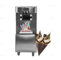 Comercial Taylor 3 Flavors Soft Hele Cream Machine Yogurt Gelato Soft Hele Cream Machine con refrigerante completo