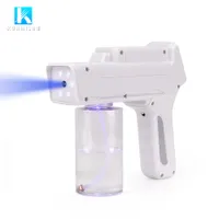 Handheld Rechargeable blue ray nano mist spray gun portable 350ml desinfectante sanitizing fogger disinfectant fogging machine home use