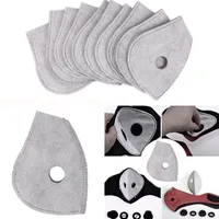 Sport Maske Filter PM2.5 Ersatzfilter 5-Schicht-Schutz Anti-Fog Haze staubdicht atmungsaktiv Filter für Cloth Masken