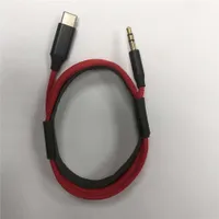 Rote farbe geflochtene metall aux cablestype c male auf 3,5 mm jack männlich auto aux audio adapter kabel für auto lautsprecher smrart telefon