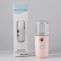 5 colores Mini Nano Mist Mist Sprayer Cuerpo Facial Nebulizador Steamer Hojalte de cuidado de la piel Herramientas de la piel 30ml Face Spray Instrumentos de belleza