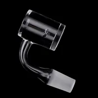 2020 Nova Versão Quartz Banger borda chanfrada Banger Com 2pcs Spinning Buracos Quartz Nails Para Dab Rig tubulações de água de vidro