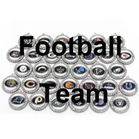Toptan 32pcs Mix 32 Futbol Takımı Spor Charms Dangle Charms DIY Bileklik Gerdanlık Takı Aksesuar Amerika Charms Asma