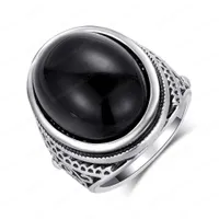 Fabriek Direct Natuursteen Retro Sieraden Ring Hoge Kwaliteit Beste Prijs Vintage Gemstone Silver Lady Sieraden Ring Groothandel voor de zomer