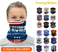 US STOCK vélo Masque écharpe unisexe Bandana moto Echarpes Foulard cou visage Masque extérieur Trump Keep America 2020 Grande élection FY9156