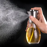 Olive Oil Sprayer Dispenser Glas Essig Speiseflasche BBQ Würzen Gewürzgewürztropfen Jar Küchenwerkzeuge 200ml JK2005KD