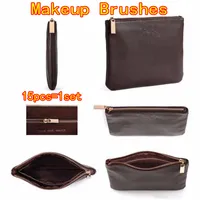 Make up Brushes 15pcs Set Professional Rose Gold Trucco Pennello Eyeshadow Eyeliner Blending Strumenti di cosmetici a matita con borsa