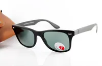 Ny kvalitet varumärke solglasögon Mens/Womens Hot Sell 4195 Square Solglasögon Fashion Eyewear Black Frame Polariserad lins 52mm