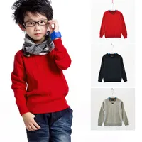Mode Marken Kinder Polos Pullover Neue Kinder Pullover Baby Tops Kleidung Mädchen Oberbekleidung Jungen Langarm Sweaters 001