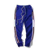 Pantalones del basculador para hombre Pantalones de lujo de marca nueva con cordón para deportes de alta moda 4 colores Side Stripe Joggers de diseño