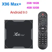 X96 MAX Plus AMLOGIC S905X3 Android 9.0 TV Box 4GB 32GB Smart TV 2.4G5 GHz Dual Wifi Bluetooth 8K Set Top Box