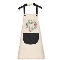 Schürze Küche Wasserdicht Ölfest Für Frauen Männer Sleeveless Reizende Cartoon Kochen Schürze mit Tasche für Zuhause
