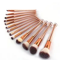 I lager! 13PCS Professionell Makeup Brush Set Rose Gold Waistline Makeup Brush Beauty Tool Kit Kosmetik Borstar