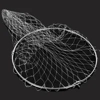 Entertainment Sports Association 4050 60cm PE Nylon Nets Fishing Fishle Tackle Tackle Rollapsible Mesh Hole Depth Dip Dip Net All for fi ...