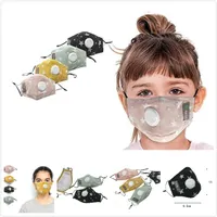 Nefes Vana PM2.5 Ağız ile Moda çocuklar Pamuk Yüz Maskeleri Anti-Dust Yeniden kullanılabilir kumaş çocuk 4 Renkler Ücretsiz Kargo maske Maske