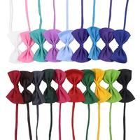 Pet Tie Dog Tie Collar Flower Accessories Decoratie Leveringen Pure Color Bowknot stropdas
