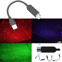 Projector de luz USB Mini LED Car Roof Estrela Noite Interior Ambient Galaxy Lamp ajustável múltipla Lighting Effects Decoração