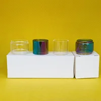 Glazen buis voor Advken CP TF RTA-tas Clear Rainbow Bulb Fat Boy Bubble met 1/3 / 10 stuks Retail Pakket