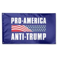 Pro America Anti Trump Flag 3x5ft 90x150cm 100D Polyester Digital Utskrift God kvalitet Team Sport National Fast Gratis frakt