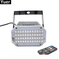 Aluminium Shell 48 LED Brighter DJ Disco Sound Activated Laser Projector Strobe Flash RGB Stage Lighting Effect Lamp Music Light