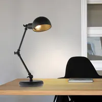 Amerikaanse land industriële stijl tafelverlichting slaapkamer nachtkastje studie bureau licht lezen oogbescherming rocker led retro tafellamp