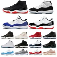 Chaussures de basketball 11 11S Mens de basket Concord 45 capuchon et robe Embarcin de la toile Jam XI Femmes Sneakers Sneakers Chaussures 713