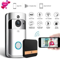 Новейшая Wi -Fi Video Doorbell IR Visual HD Wireless Smart Security Camera с Pir Motion Detection для iOS Android Phone Control4390469