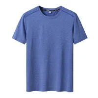 Hommes T shirts Plus Taille L-9XL Sports d'été Style Casual Style Gris Sleeve Tees Tops Homme Soft Col O-Cou Bleu Top