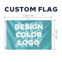 Aangepaste vlag of banner 3x5ft 150x90cm 100D Polyester advertentiebanner Buiten Buiten NY Design Elke grootte eventuele foto's