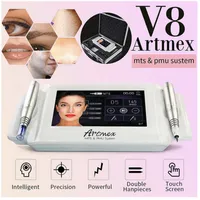 Professional 2 in 1 Artmex V8 Makeup Tatuaż Tatuaż Machine Eye Brow Lips Rotary Pen Microblading MTS PMU System