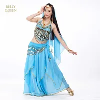 5 sztuk / Set Belly Dancing Kostium Zestawy Egipt Egipt Belly Dance Costume Bollywood Costume Indian Dress Bellydance Dress CX200818