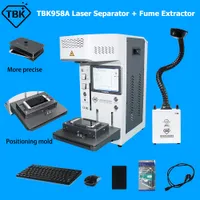 TBK958A máquina de marcação a laser totalmente foco automático para iPhone 11 x XR traseiro separador separador desmontando logotipo esculpir