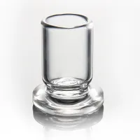 炭水化物キャップDabber Bong石油リグのための厚い透明なガラスのスタンドの厚い透明なガラスの台座のターンダー
