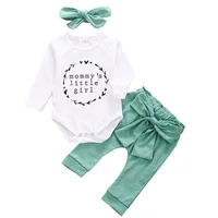 春と秋のベビースーツの女の子服創造的な衣装モダンなデザインの赤ちゃんスーツネオat abbigliameto服ベビーセット
