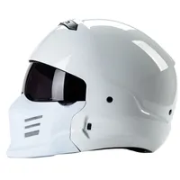 Capacetes de motocicleta ZR-881 exo-combate capacete ponto aprovado modular Agressivo Outlooking Light Design Bike