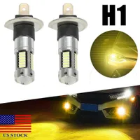 LED FOG Light żarówki Para H1 High Power Yellow Cree 100 W Drill Lights 3000K A0002 USA Stock