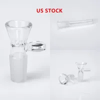 US STOCK verre Accessoires de fumer bat cigarette Hitter pipe tuyaux main Tube en verre clair OG Accessoires Narguilé