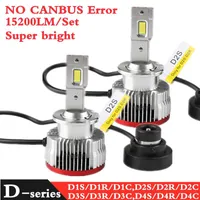 2×D1S D1R D2S D2R D3S D4S D4R D5S D8S車LEDヘッドライト電球カンバスNOエラー70W 15200LM 6000Kライトオートランプはキセノン電球を交換