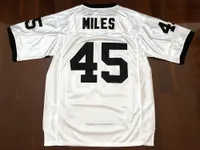 Statek od US #mens boobie Miles # 45 Permian piłki nożnej Koszulki Film Piątek Światła noc Zszyty Biała S-3XL Wysoka jakość