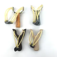スリングホットアルミニウム木製合金スリングショットカタパルトの狩猟弓迷彩弓の弓の傷つけられない屋外ゲーム演奏ツールカタパルト