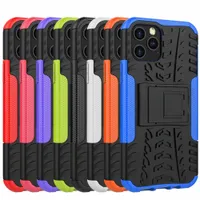 Cases For Iphone 14 13 12 11 Pro XS MAX XR X Galaxy A21S Note 20 Dazzle ShockProof Rugged Hybrid Armor Hard PC TPU Heavy Anti-Skid Stand Holder Mobile Phone Skin Cover