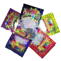 Yeni Dank gummies Mylar Çanta Kilidi 500MG Fermuar Çanta Açılıp kapanabilir Yenilebilir Candy Packaging Kuru Ot Çiçek Tütün için Kanıtı Edibles Bags kokla Zip