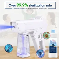 Pistola palmare Sanitizante 1300W Blue Ray Uv Nano Spray Gun Fog Automizzazione per sterilizzatore per la disinfezione e la sterilizzazione
